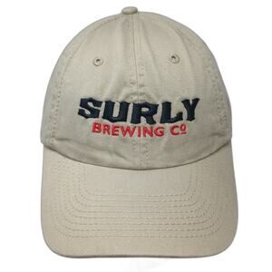 Advantage Surly Brewing Co Baseball Cap Beige One Size Strapback Hat Get Surly